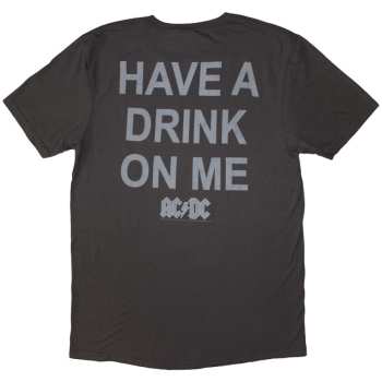 Merch AC/DC: Ac/dc Unisex T-shirt: Have A Drink On Me (back Print) (small) S