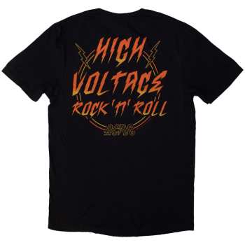 Merch AC/DC: Ac/dc Unisex T-shirt: High Voltage Rnr (back Print) (medium) M