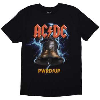 Merch AC/DC: Ac/dc Unisex T-shirt: Pwrd-up In Rock We Trust (back Print & Ex-tour) (large) L