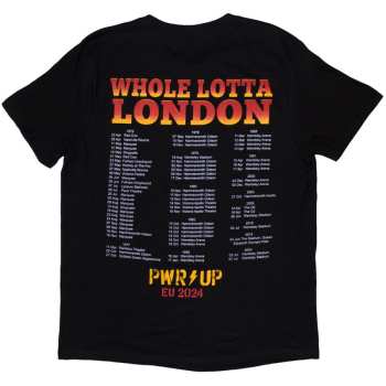 Merch AC/DC: Ac/dc Unisex T-shirt: Whole Lotta London Pwr-up Eu Tour '24 (back Print & Ex-tour) (xx-large) XXL