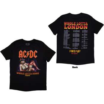 Merch AC/DC: Ac/dc Unisex T-shirt: Whole Lotta London Pwr-up Eu Tour '24 (back Print & Ex-tour) (xxx-large) XXXL