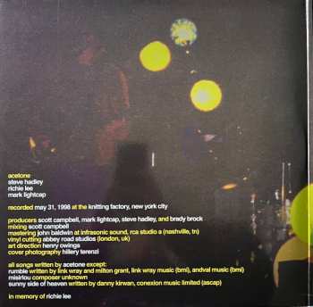 2LP Acetone: I've Enjoyed As Much Of This As I Can Stand: Live At The Knitting Factory, NYC: May 31, 1998 CLR | LTD 637593