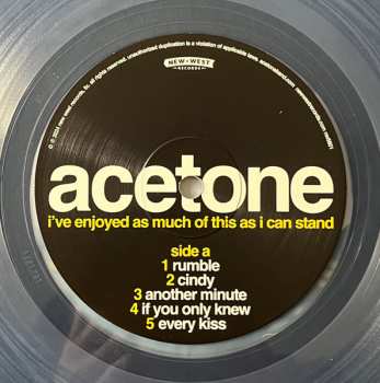 2LP Acetone: I've Enjoyed As Much Of This As I Can Stand: Live At The Knitting Factory, NYC: May 31, 1998 CLR | LTD 637593