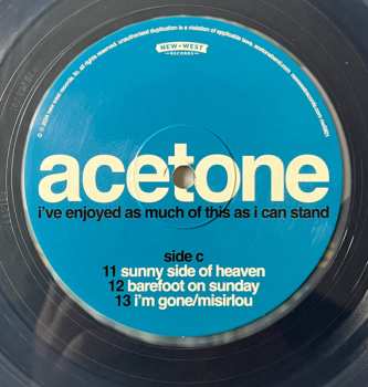 2LP Acetone: I've Enjoyed As Much Of This As I Can Stand: Live At The Knitting Factory, NYC: May 31, 1998 CLR | LTD 637593