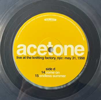 2LP Acetone: I've Enjoyed As Much Of This As I Can Stand: Live At The Knitting Factory, NYC: May 31, 1998 CLR | LTD 637593