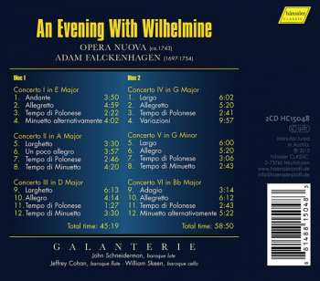 2CD Adam Falckenhagen: An Evening With Wilhelmine (Opera Nuova) 389666