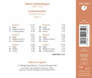 CD Adam Falckenhagen: Lautensonaten = Sonatas For Lute 151341