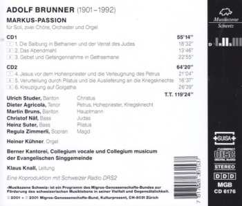 2CD Adolf Brunner: Markus Passion 560703