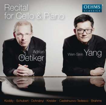 Adrian Oetiker: Recital For Cello & Piano