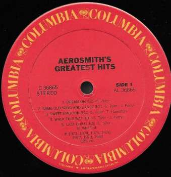 LP Aerosmith: Aerosmith's Greatest Hits 655667