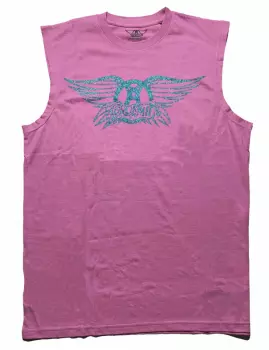 Embellished Vest Tričko Glitter Print Logo Aerosmith