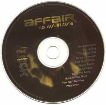 CD Affair: No Substitute 95044