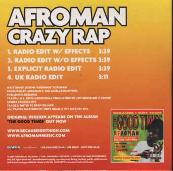 CD Afroman: Crazy Rap 614350