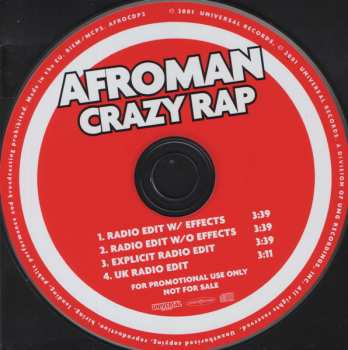 CD Afroman: Crazy Rap 614350