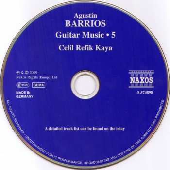 CD Agustín Barrios Mangoré: Guitar Music • 5 123032