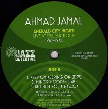 2LP Ahmad Jamal: Emerald City Nights - Live At The Penthouse 1963-1964 DLX | LTD | NUM 587257