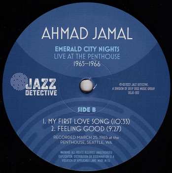 2LP Ahmad Jamal: Emerald City Nights (Live At The Penthouse 1965-1966) DLX | LTD | NUM 576364