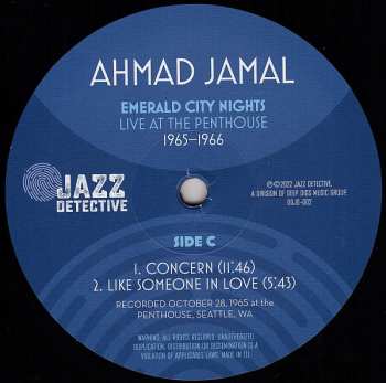 2LP Ahmad Jamal: Emerald City Nights (Live At The Penthouse 1965-1966) DLX | LTD | NUM 576364