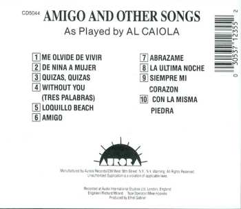 CD Al Caiola: Amigo And Other Songs As Played By Al Caiola 648103