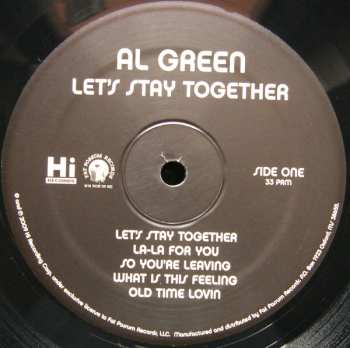 LP Al Green: Let's Stay Together 415176