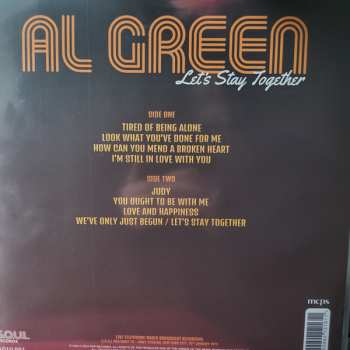 LP Al Green: Let's stay together  CLR 660566