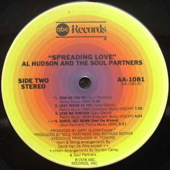 LP Al Hudson & The Partners: Spreading Love 646681