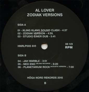 2LP Al Lover: Zodiak Versions LTD 311888