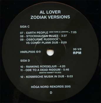 2LP Al Lover: Zodiak Versions LTD 311888