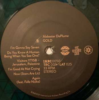 2LP Alabaster DePlume: Gold - Go Forward In The Courage Of Your Love CLR | LTD 596408