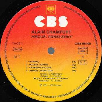 LP Alain Chamfort: Amour, Année Zéro 646812