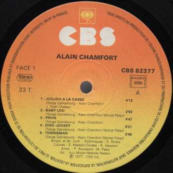 LP Alain Chamfort: Rock'n Rose 646743