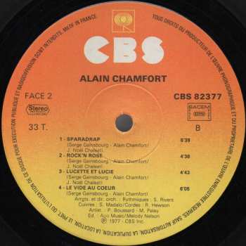 LP Alain Chamfort: Rock'n Rose 646743