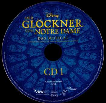 2CD Alan Menken: Disneys Der Glöckner Von Notre Dame - Gesamtaufnahme Live 562310