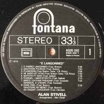 LP Alan Stivell: E Langonned = A Langonnet 567964