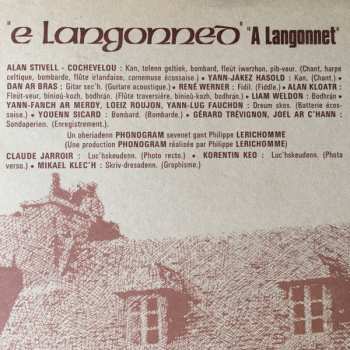 LP Alan Stivell: E Langonned = A Langonnet 567964