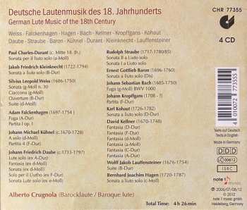 4CD Alberto Crugnola: German Lute Music Of The 18th Century 329916