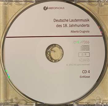 4CD Alberto Crugnola: German Lute Music Of The 18th Century 329916