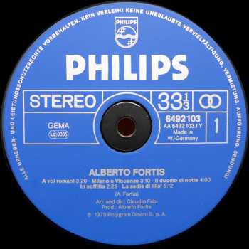 LP Alberto Fortis: Alberto Fortis 585637