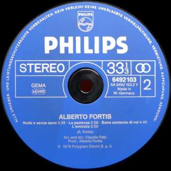 LP Alberto Fortis: Alberto Fortis 585637