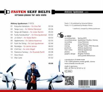 CD Aleksey Igudesman: Fasten Seat Belts - Virtuoso Pieces For Solo Violin 395031