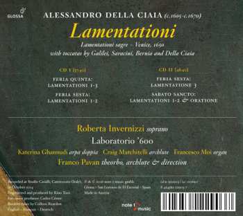 2CD Alessandro Della Ciaia: Lamentationi 588745