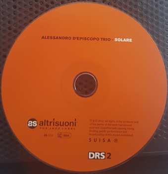 CD Alessandro D'Episcopo Trio: Solare 556196