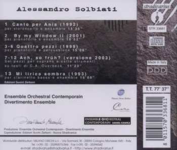 CD Alessandro Solbiati: By My Window 395965