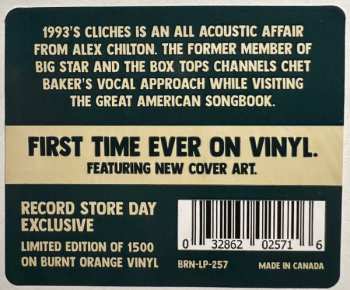 LP Alex Chilton: Clichés CLR | LTD 567859