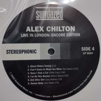 2LP Alex Chilton: Live In London: Encore Edition CLR 485098