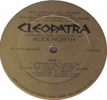 LP Alex North: Cleopatra (Original Soundtrack Album) 638728