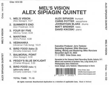 CD Alex Sipiagin Quintet: Mel's Vision 586330