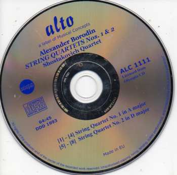 CD Alexander Borodin: String Quartets 1 & 2 121792