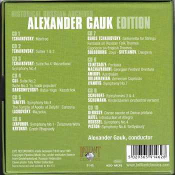 10CD/Box Set Alexander Gauk: Historical Russian Archives • Alexander Gauk Edition Volume 2 239166