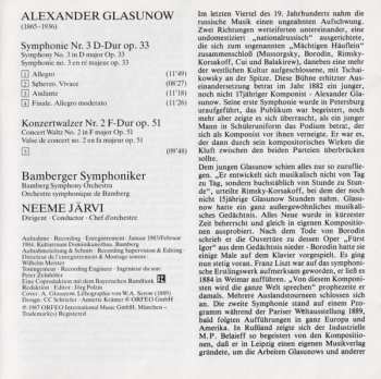 CD Alexander Glazunov: Symphonie Nr. 3 • Konzertwalzer Nr. 2 629079